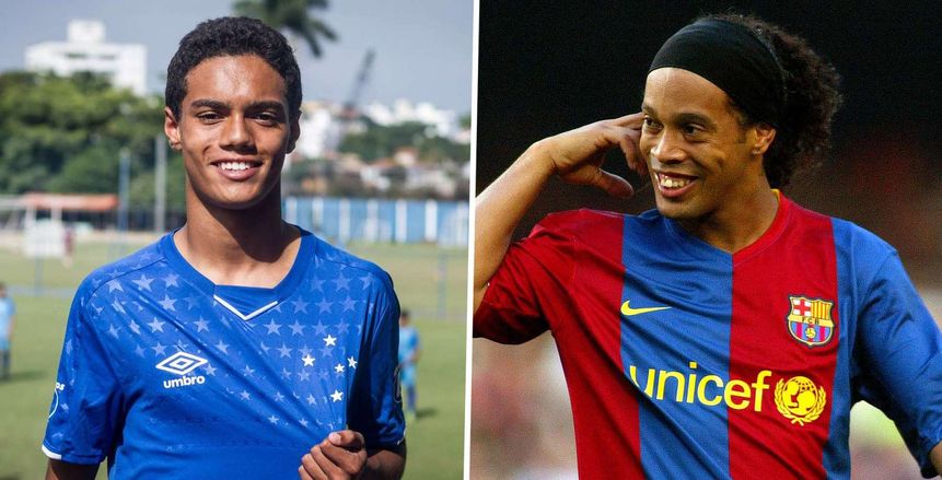 نجل رونالدينيو يوقع على أول عقد احترافي له