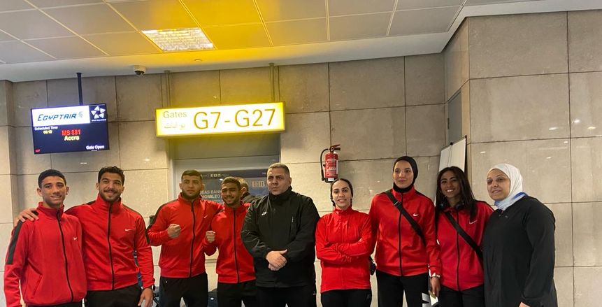 بعثة منتخب السامبو تطير إلى غانا للمشاركة في دورة الألعاب الأفريقية