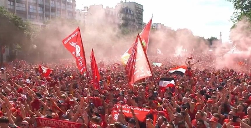 حساب ليفربول: ظهور خاص لأعلام «أم الدنيا» تشجيعا لـ محمد صلاح