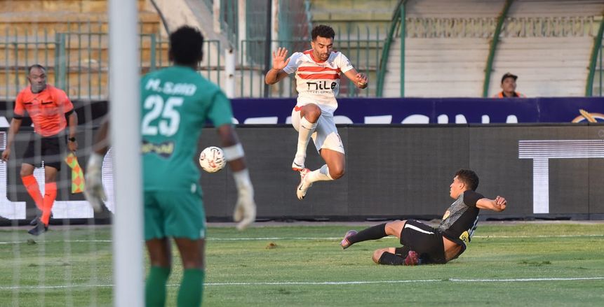 30 دقيقة.. الزمالك يتقدم ومحمد صبحي يحرم فاركو من التعادل 