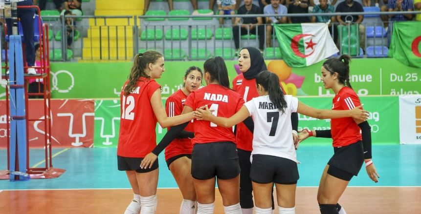 منتخب الكرة الطائرة للسيدات يتأهل لربع نهائي دورة ألعاب البحر المتوسط