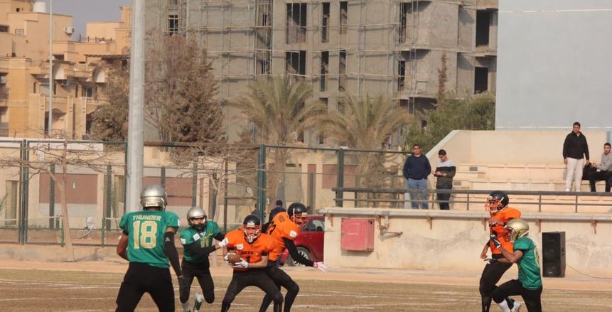 هاوندز يهزم تايجرز بالأسبوع الخامس من الدوري المصري لكرة القدم الأمريكية