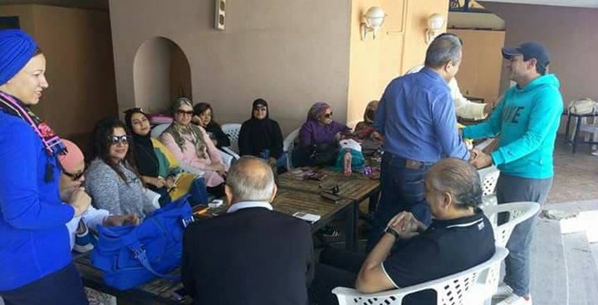 بالصور| في جو أسري قائمة الخطيب تستعرض برنامجها الانتخابى مع اعضاء أهلى مدينه نصر