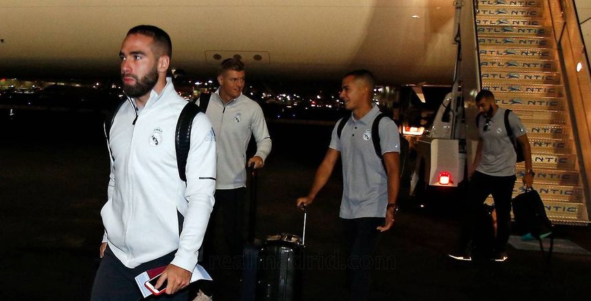 بالصور| ريال مدريد يصل للولايات المتحدة للمشاركة بالكأس الدولية