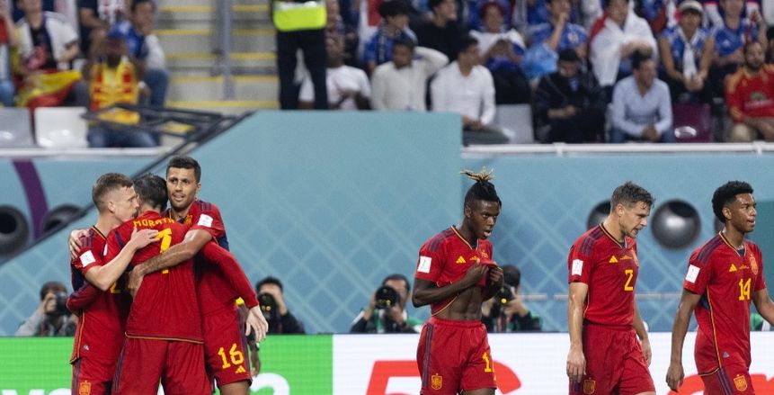 موراتا يمنح إسبانيا التقدم بهدف أمام اليابان بالشوط الأول بكأس العالم