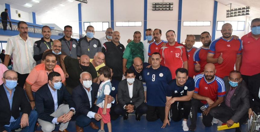 أشرف صبحي ومحافظ بورسعيد يتفقدان نادي الحرية للمعاقين