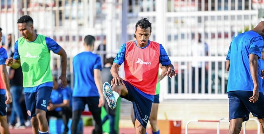 محمد عبد الشافي يشارك فى تدريبات الزمالك استعدادا لمواجهة فلامبو