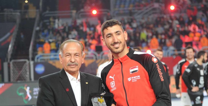 يحيي خالد أفضل لاعب في مباراة مصر والكاميرون ببطولة أفريقيا لكرة اليد