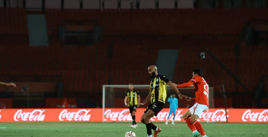 لحظة بلحظة مباراة ( المقاولون العرب 0 - 0 الأهلي )