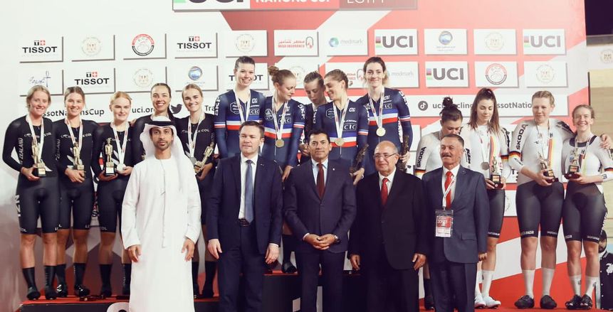 فرنسا تفوز بصدارة ترتيب ميداليات كأس العالم للدراجات بالقاهرة