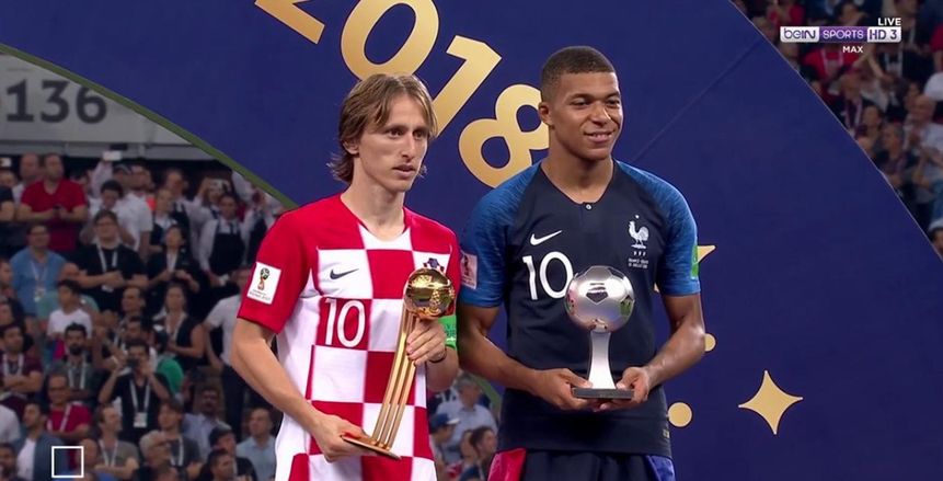 مودريتش أفضل لاعب في مونديال روسيا.. ومبابي أفضل لاعب صاعد