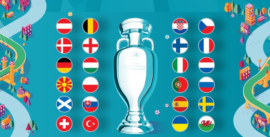 تعرف على مواجهات دور الـ16 في يورو 2020.. المواعيد والقنوات الناقلة