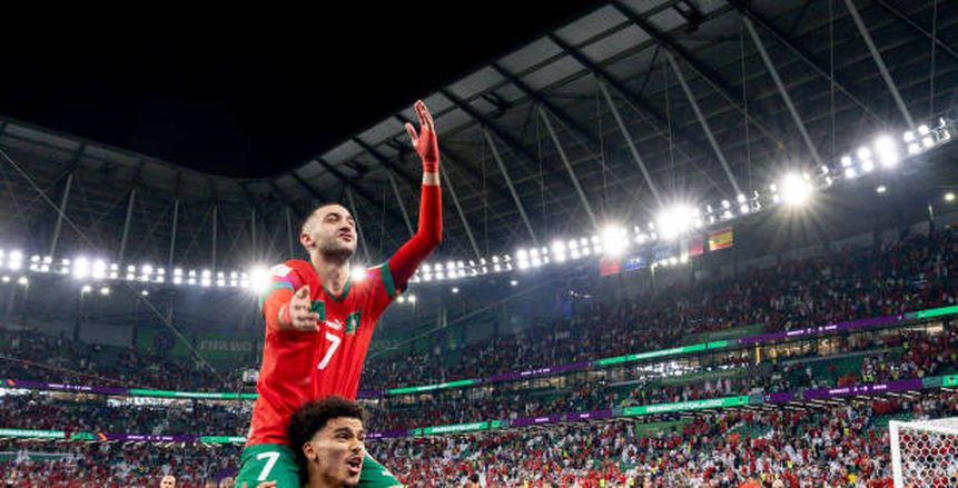 لم يخذل الركراكي ورد على خليلوزيتش.. حكيم زياش جوهرة منتخب المغرب