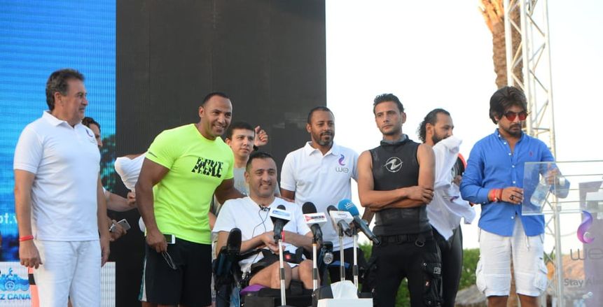 البطل ولاء حافظ باكيا: كنت مصمم أكمل الغطسة رغم الألم