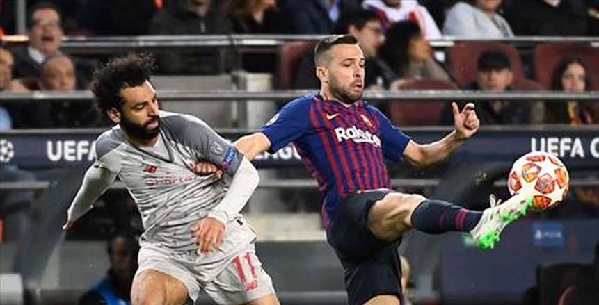 بالفيديو.. القائم يحرم محمد صلاح من هدف مؤكد أمام برشلونة