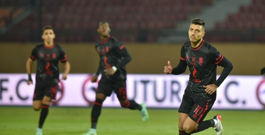 الأهلي يتقدم على فيوتشر بهدف محمد شريف في الشوط الأول «فيديو»