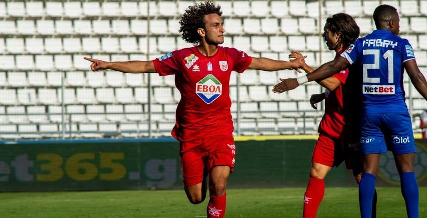 عمرو وردة يسجل في تعادل فولوس أمام أيك أثينا