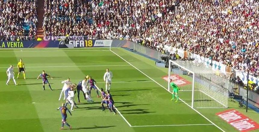 10 دقائق| بالفيديو.. هدف ملغي للريال أمام برشلونة في كلاسيكو الأرض