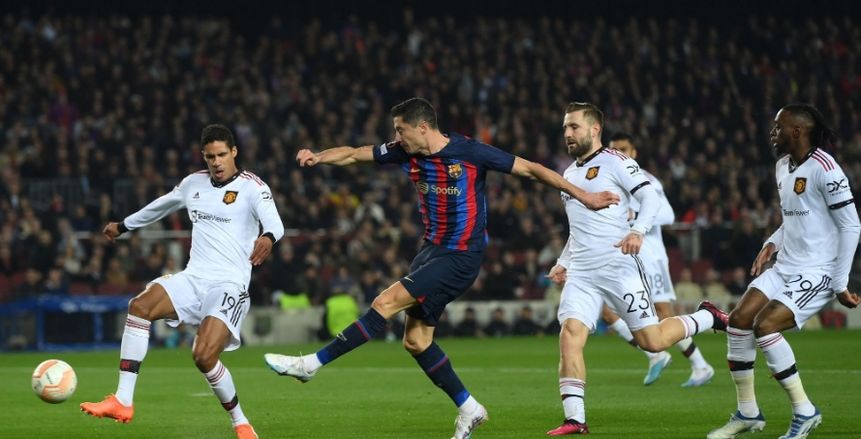 برشلونة يتعادل مع مانشستر يونايتد في مباراة مثيرة بالدوري الأوروبي