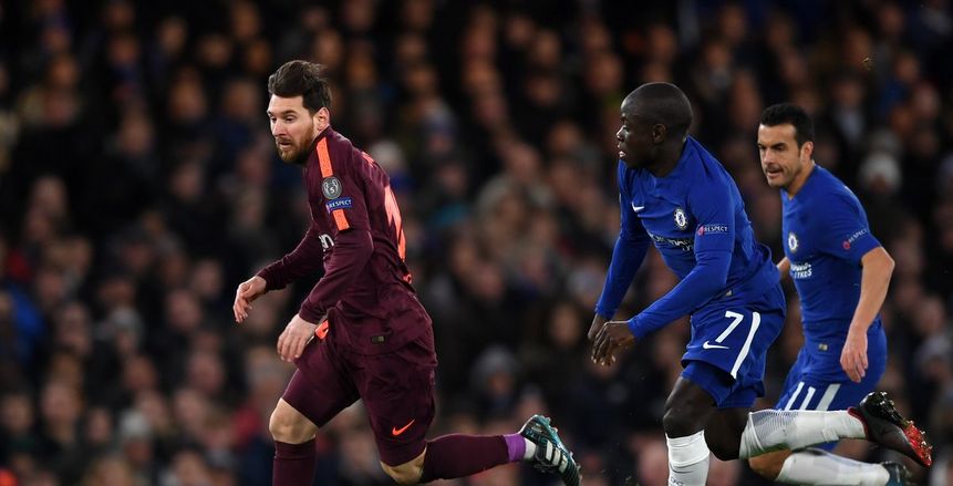 ميسي يدرك التعادل لبرشلونة أمام تشيلسي