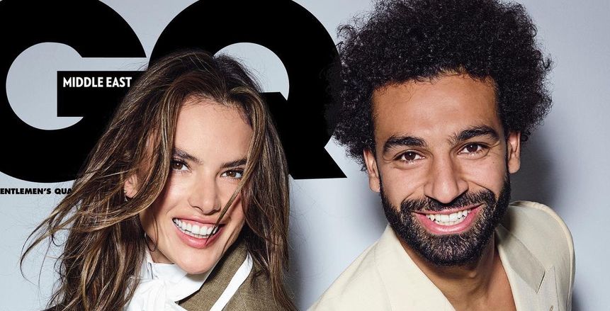 بالصور.. صلاح يظهر مع عارضة أزياء برازيلية على غلاف مجلة GQ