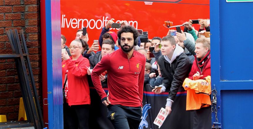بالصور| وصول محمد صلاح لملعب «سيلهرست بارك»