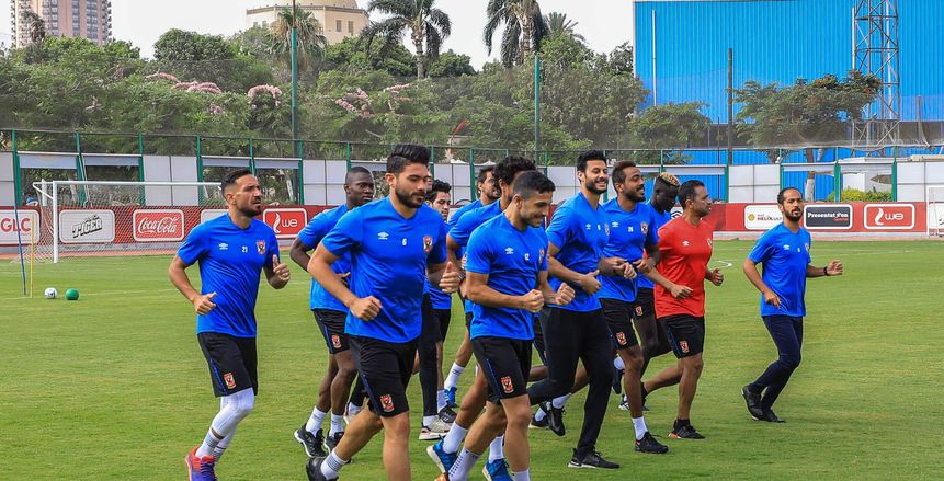 كواليس مران الاهلي.. ظهور الخطيب وثلاث جلسات وتقسيمة (صور)