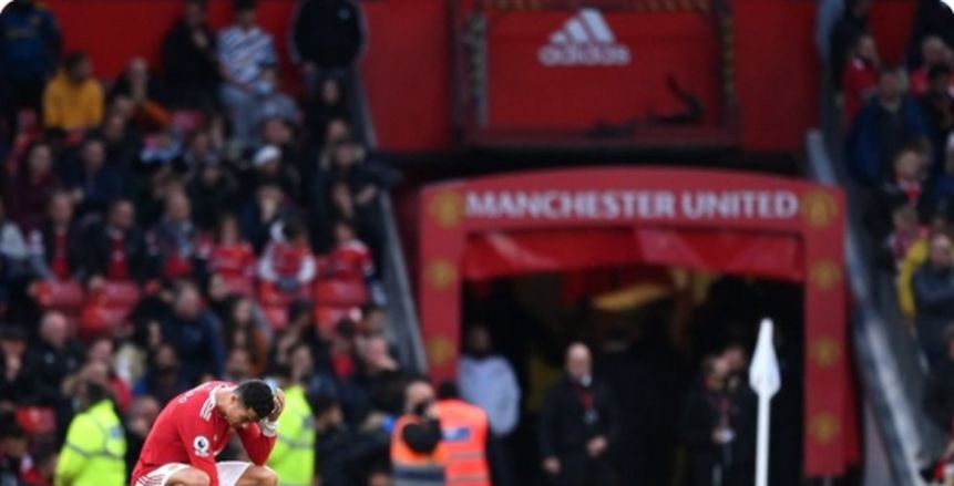 رد فعل غاضب لرونالدو بعد هدف محمد صلاح في شباك مانشستر يونايتد
