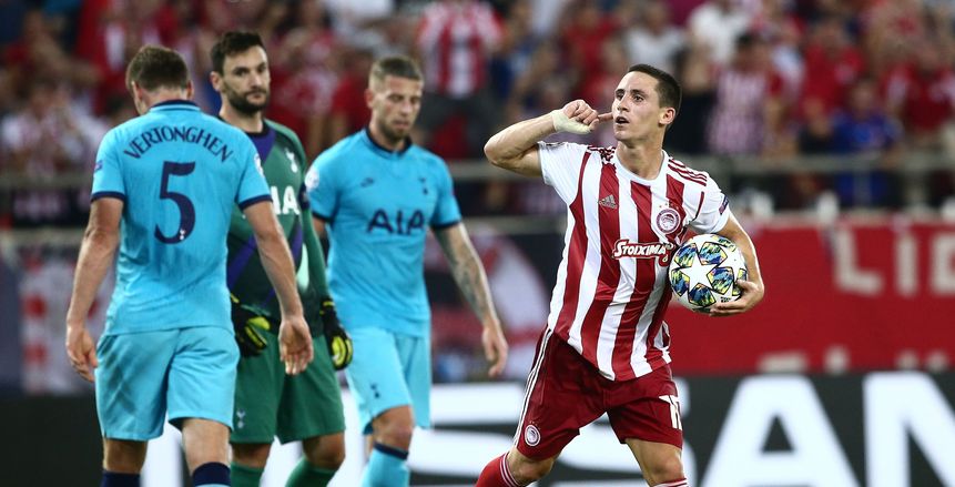 دوري أبطال أوروبا.. بالفيديو.. توتنهام يفقد نقطتين بالتعادل مع أولمبياكوس