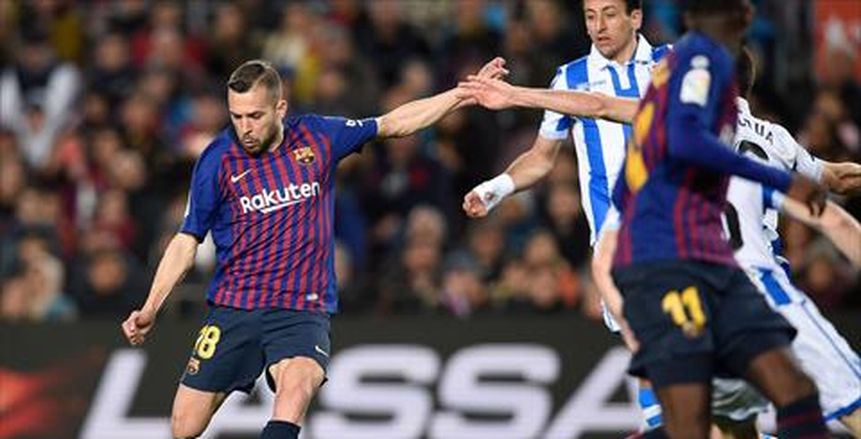 برشلونة يؤكد غياب جوردي ألبا أسبوعين للإصابة
