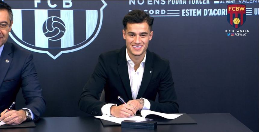 رسميا.. برشلونة يكشف عن رقم قميص كوتينيو