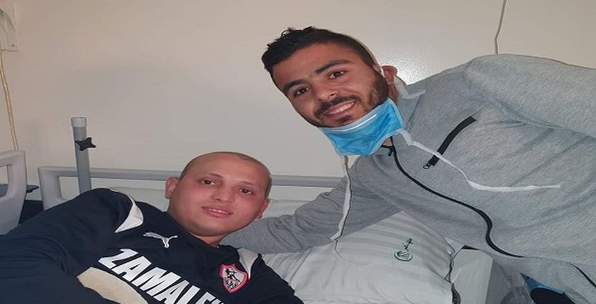 إبراهيم عبد الخالق يزور سعد محمد ناشئ الزمالك في المستشفى (صور)