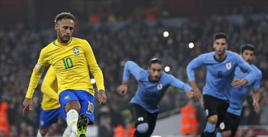 البرازيل تفوز على أوروجواي وديا بهدف نيمار
