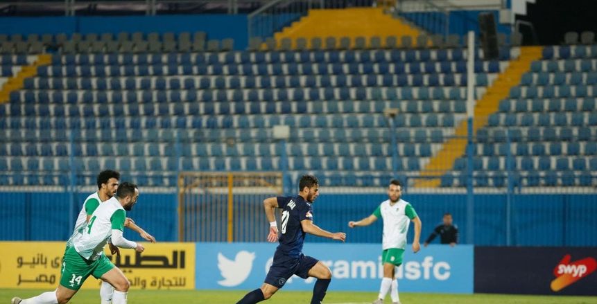 شوط أول سلبي بين بيراميدز والاتحاد السكندري وإصابة شريف إكرامي