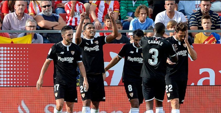 اشبيلية يطارد برشلونة على صدارة الدوري بفوز صعب على جيرونا