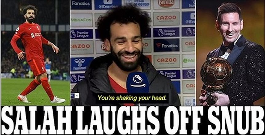 محمد صلاح يسخر من فوز ميسي بالكرة الذهبية والمركز السابع بـ«3 كلمات»