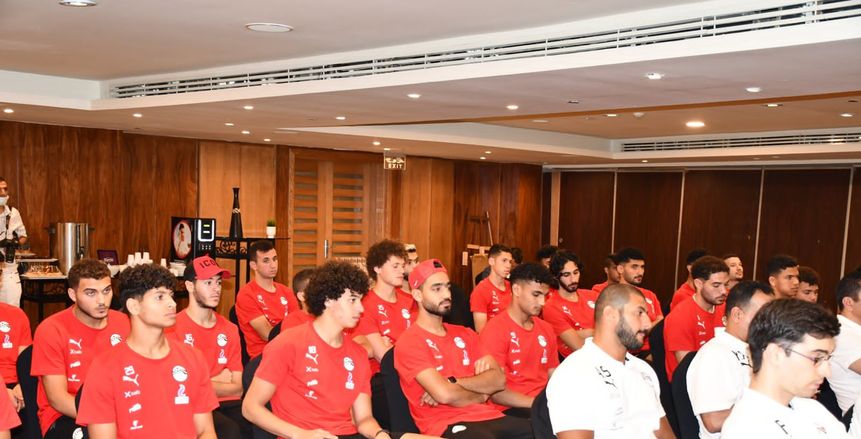 كشف طبي على لاعبي المنتخب الأولمبي قبل وديتي بنين «صور»