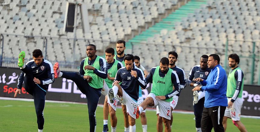 الجهاز الفنى للزمالك يركز على التدريبات البدنية فى المران