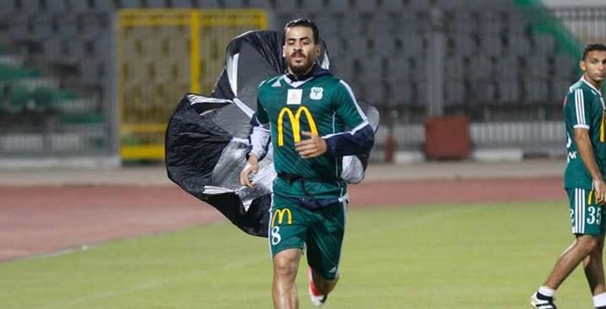 عمرو موسى يعود للتدريبات الجماعية للمصري استعدادا للمقاصة