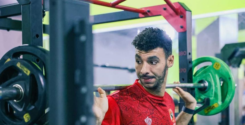 ‏مران بدني في الجيم للأهلي استعدادا لبطولة إفريقيا للأندية لكرة اليد