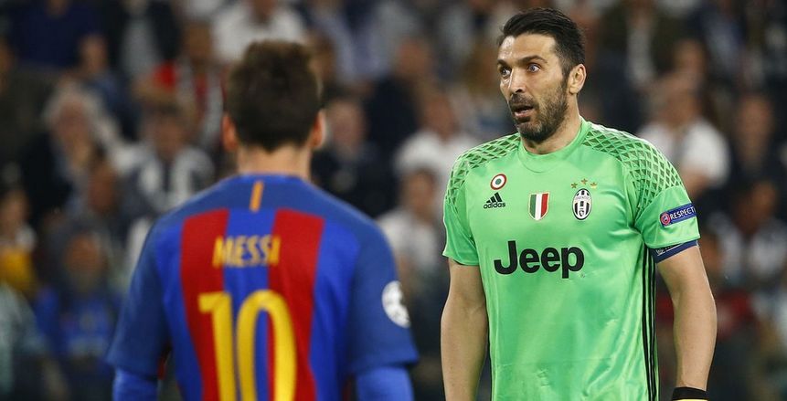 بوفون: «ميسي» الأفضل في العالم.. وبرشلونة المرشح الأول للفوز بـ «دوري الأبطال»