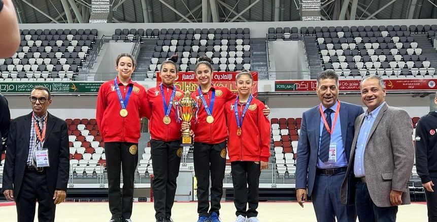 منتخب مصر للناشئات يحصد ذهبية البطولة العربية للجمباز في الجزائر