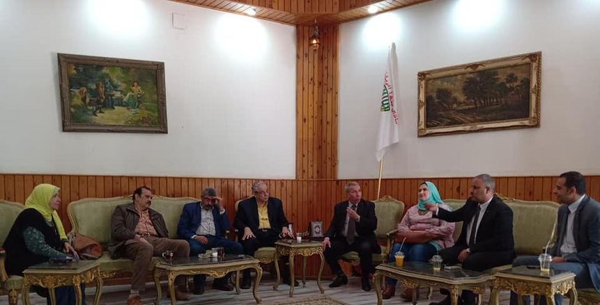 بالصور.. جلسة صلح بين رضوى الشافعى ومجلس إدارة بنها برعاية الصبروط