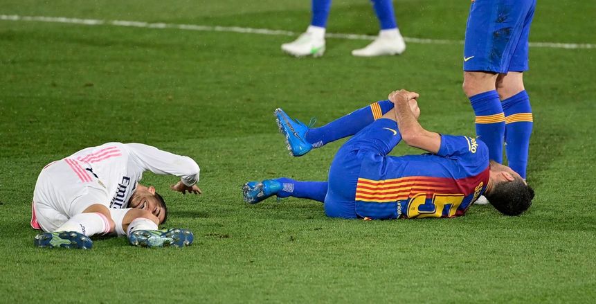 إصابة نجم ريال مدريد بالتواء الرباط الصليبي قبل لقاء ليفربول