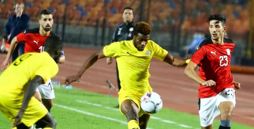 أحمد فتوح يسجل هدف منتخب مصر الأول ضد ليبيا
