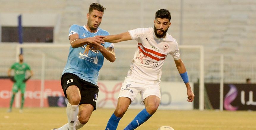 إصابة لاعب المحلة بكسر في الجمجمة ونقله للمستشفى بعد التحامه بـ ساسي