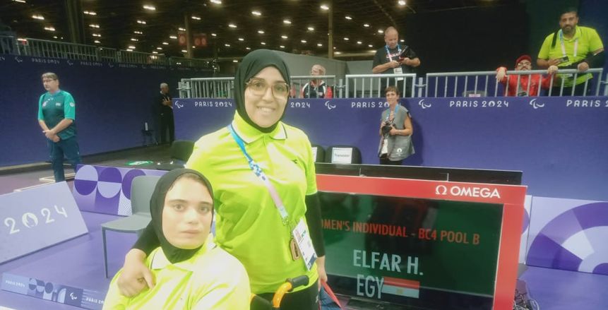هناء علام تهزم الأوكرانية ناتاليا بمنافسات البوتشيا ببارالمبياد باريس