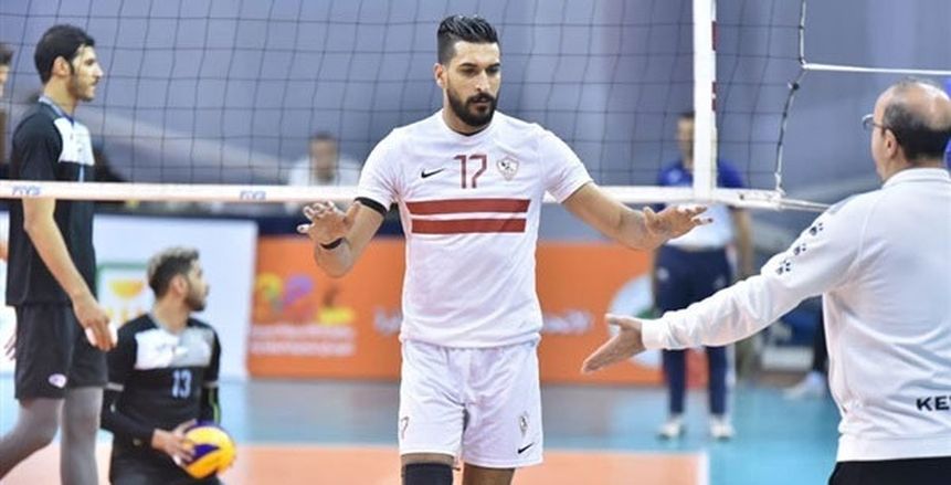 رضا هيكل لاعب الكرة الطائرة بالزمالك يجدد تعاقده لمدة 3 مواسم