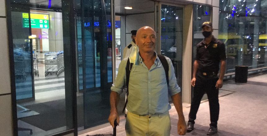 شاهد بالصور.. وصول باتشيكو مدرب الزمالك الجديد