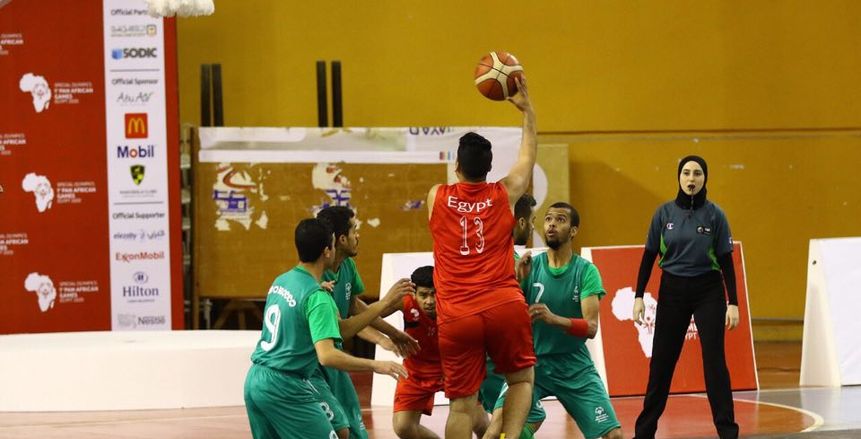 سلة مصر تهزم المغرب في دورة الألعاب الأفريقية للأولمبياد الخاص
